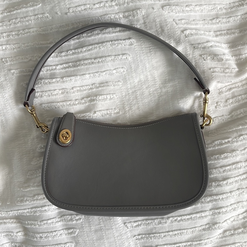 Coach Women's Gray The Originals Glovetanned Leather Swinger